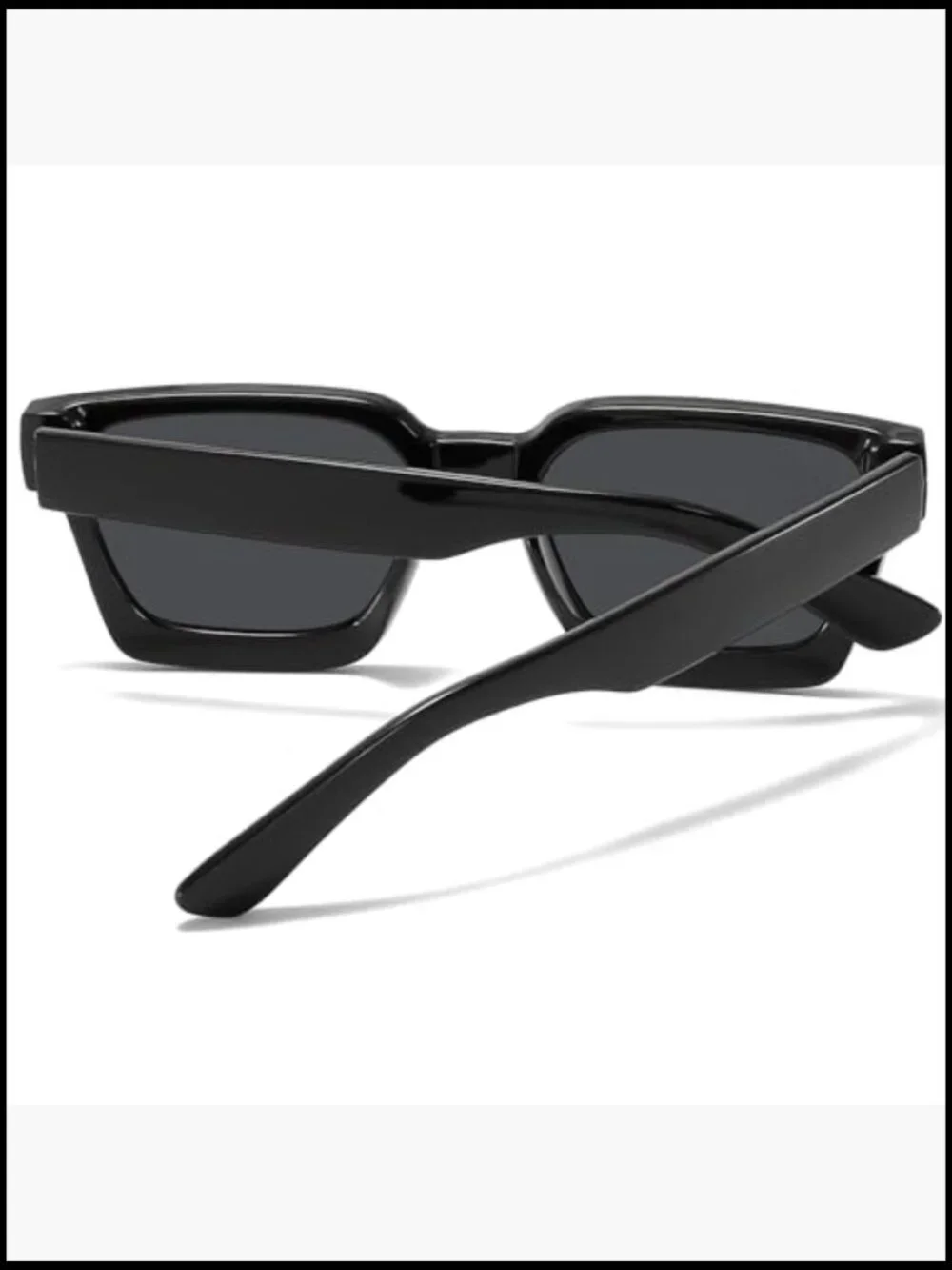 Square Sunglasses Chunky Frame UV400 Protection Retro Unisex